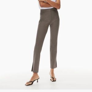 NWT Aritzia / Babaton Numero Pants in small houndstooth brown/black